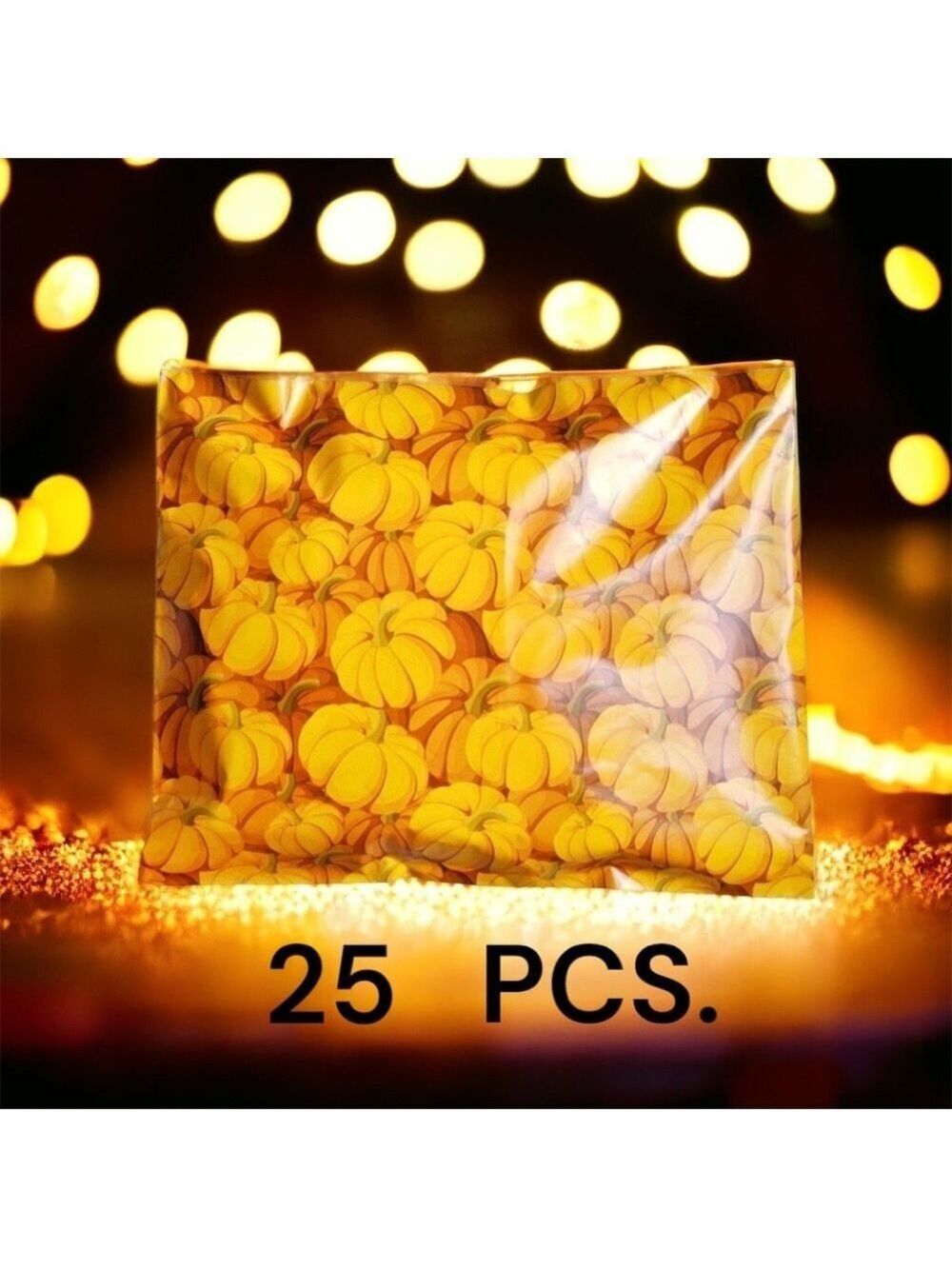25 10X13 Poly Mailers Pumpkin, Shipping Envelopes Bags PRICE IS FIRM Fall - Picture 6 of 11